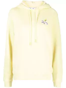 Худи с принтом Floral Arrows OFF-WHITE, желтый