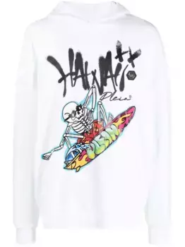 Худи с принтом Hawaii Philipp Plein, белый