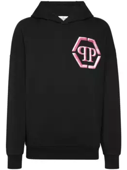 Худи с принтом Hexagon Philipp Plein, черный