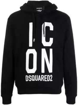 Худи с принтом Icon DSQUARED2, черный