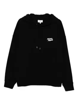 Худи с принтом Maison Kitsun, черный