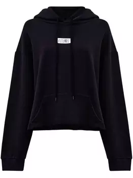 Худи с принтом MM6 Maison Margiela, черный