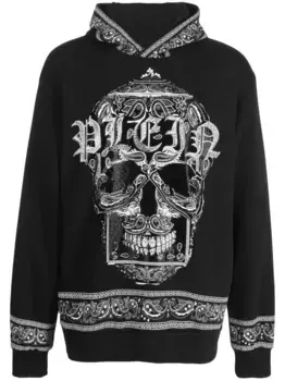 Худи с принтом Philipp Plein, черный