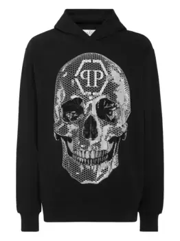 Худи с принтом Philipp Plein, черный