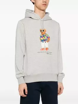 Худи с принтом Polo Bear Polo Ralph Lauren, серый