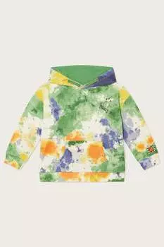 Худи с принтом тай-дай Monsoon, зеленый