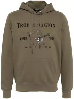 Худи с принтом True Religion, зеленый