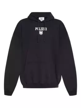 Худи с принтом VETEMENTS, черный