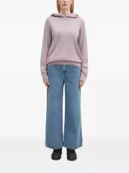 Худи с приспущенными плечами Pangaia, фиолетовый