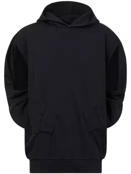 Худи с прошитыми рукавами MM6 Maison Margiela, черный