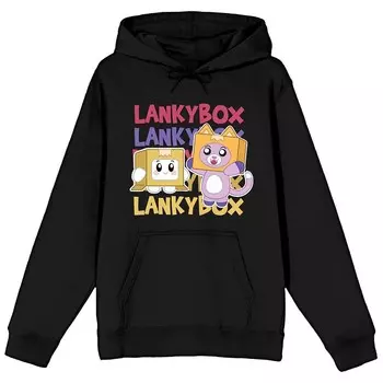 Худи с рисунком Lanky Box для юниоров Boxy & Foxy Licensed Character, черный