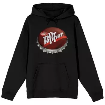 Худи с рисунком в виде крышки от бутылки Dr. Pepper для юниоров Licensed Character, черный