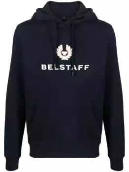 Худи с тисненым логотипом Belstaff, синий