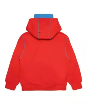 Худи с уличным принтом Diesel, красный