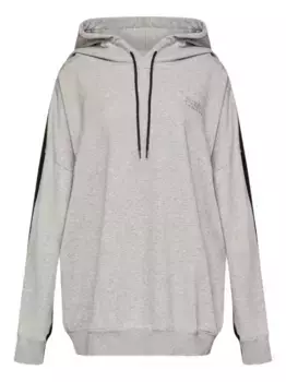Худи с узором MM6 Maison Margiela, серый