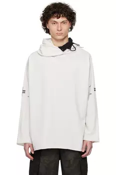 Худи с вафельной вязкой Twisted Prototypes, белый