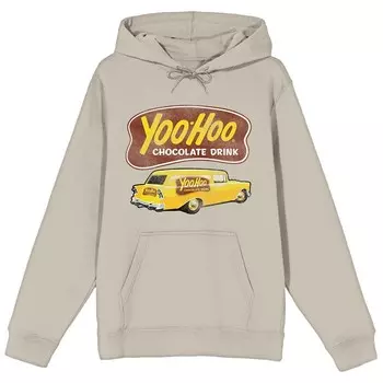 Худи с винтажным логотипом и изображением автомобилей Yoo-hoo для подростков Licensed Character, бежевый