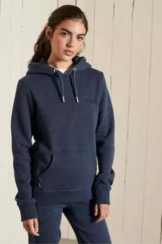 Худи с винтажным логотипом Superdry, синий