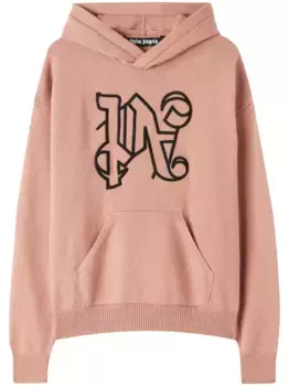 Худи с вышитой монограммой PALM ANGELS, розовый