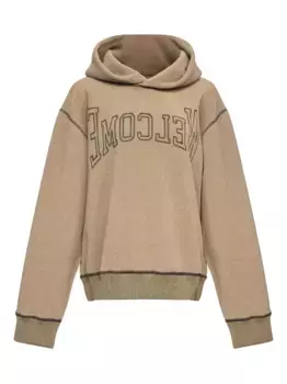 Худи с вышитой надписью MM6 Maison Margiela, нейтральный