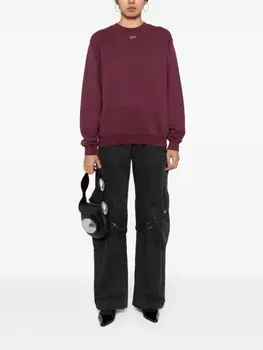 Худи с вышитым логотипом Arrows Off-White, красный