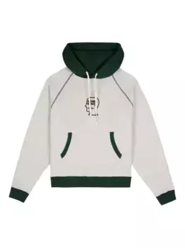 Худи с вышитым логотипом Brain Dead, нейтральный