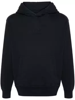 Худи с вышитым логотипом C.P. Company, синий