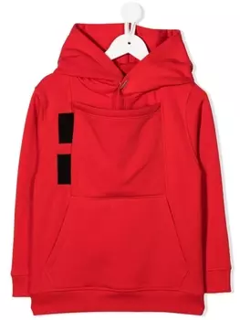 Худи с вышитым логотипом Givenchy Kids, красный
