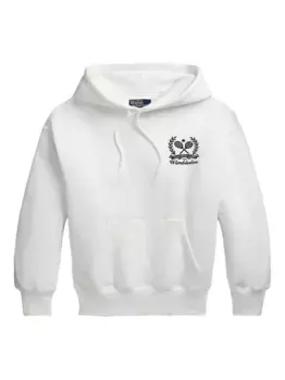Худи с вышитым логотипом из коллаборации с Wimbledon POLO RALPH LAUREN, белый