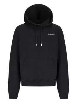 Худи с вышитым логотипом JACQUEMUS, черный