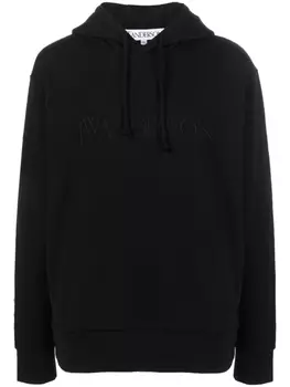Худи с вышитым логотипом JW Anderson, черный