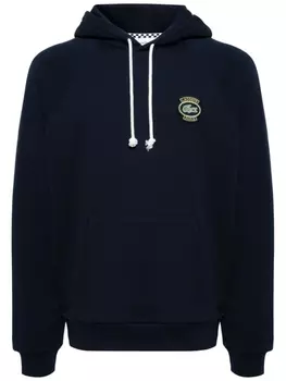 Худи с вышитым логотипом Lacoste, синий