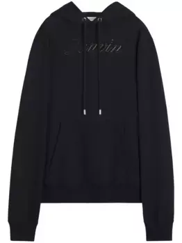 Худи с вышитым логотипом Lanvin, черный