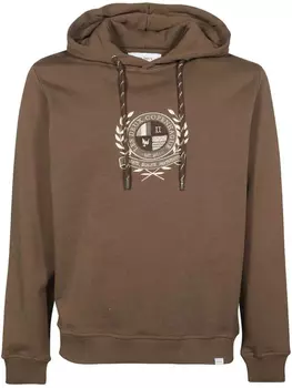 Худи с вышитым логотипом Les Deux, коричневый