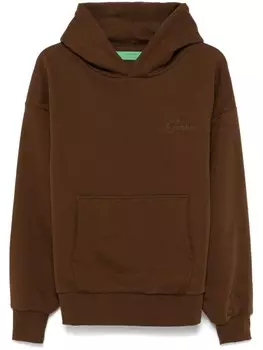 Худи с вышитым логотипом от швейной мастерской Garment Workshop, коричневый