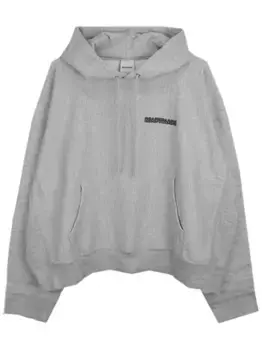Худи с вышитым логотипом Readymade, серый