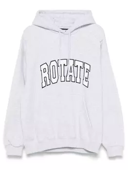 Худи с вышитым логотипом ROTATE BIRGER CHRISTENSEN, серый