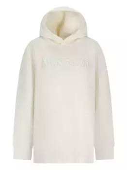 Худи с вышитым логотипом 'S Max Mara, белый
