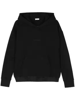 Худи с вышитым логотипом Saint Laurent, черный