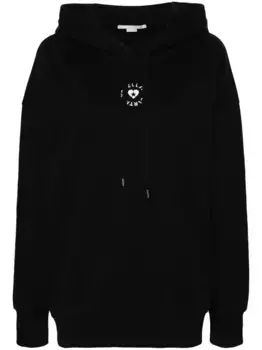 Худи с вышитым логотипом STELLA MCCARTNEY, черный