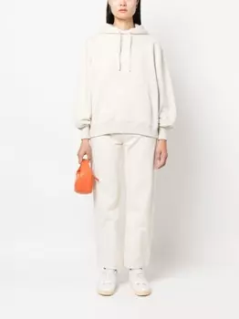 Худи с вышитым логотипом Woolrich, бежевый