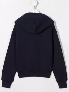 Худи с вышивкой Palm Angels Kids, синий