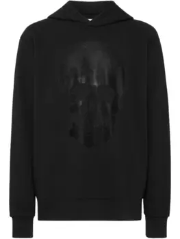 Худи с вышивкой Philipp Plein, черный