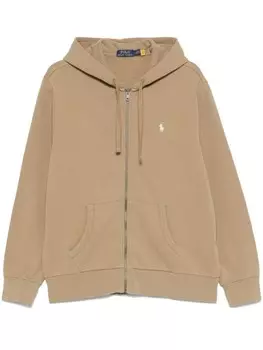 Худи с вышивкой Polo Pony Polo Ralph Lauren, коричневый