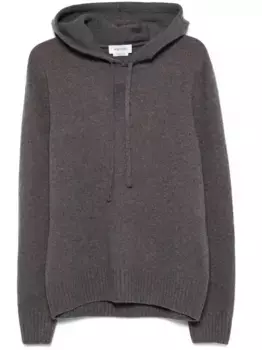 Худи с вышивкой Skull Alexander McQueen, серый