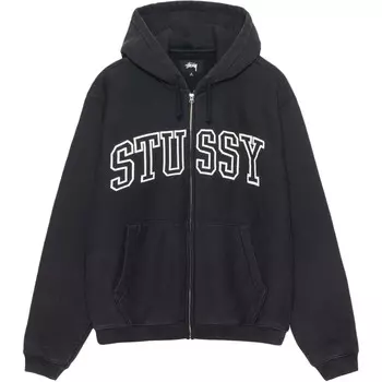 Худи с застежкой-молнией Outline Stussy, черный