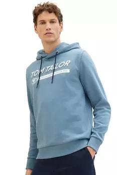 Худи с завязками и логотипом Tom Tailor, синий