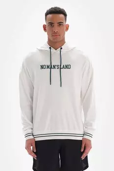 Худи с завязкой и заниженными рукавами Dagi, белый