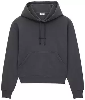 Худи Saint Laurent Logo Hoodie 'Steel', серый