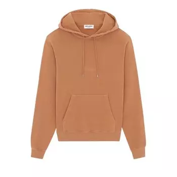 Худи Saint Laurent Logo 'Macchiato/Blanchi', загар